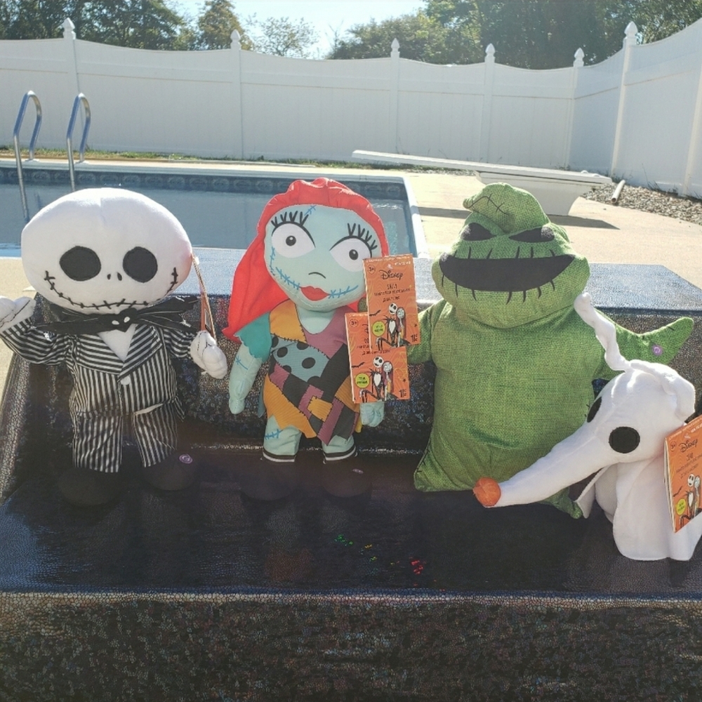 Nightmare Before Christmas Animated Plush COMPLETE SET